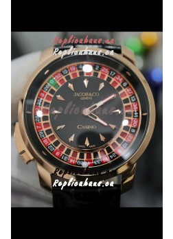 Jacob and Co Roulette Edition Replica Watch in Rose Gold Casing 