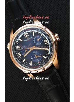 Jaeger-LeCoultre Polaris Geographic Pink Gold Swiss Replica Watch - 904847J