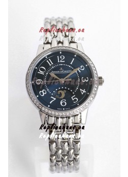 Jaeger-LeCoultre Rendez-Vous Steel Night & Day 1:1 Mirror Steel Case Blue Dial