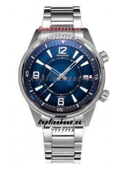 Jaeger LeCoultre Polaris Date Blue Dial Steel Strap 1:1 Mirror Replica Watch 42MM