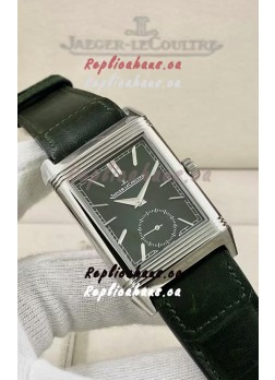 Jaeger-LeCoultre Reverso DuoFace Steel Casing Green Dial Watch in Swiss Automatic Movement