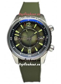 Jaeger LeCoultre Polaris Date Green Dial Rubber Strap 1:1 Mirror Replica Watch 42MM
