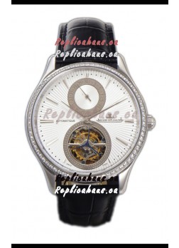Jaeger LeCoultre Master Ultra-Thin Tourbillon White Dial Stainless Steel Casing