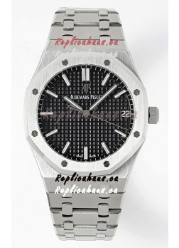 Audemars Piguet Royal Oak 15500 41MM Black Dial 904L Steel CALIBRE 4302 Movement 1:1 Mirror Replica