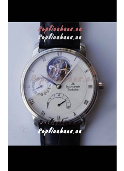 Blancpain Villeret 8 Jours Tourbillon Swiss Edition 1:1 Mirror Replica Watch - White Dial 