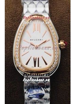 Bvlgari Serpenti Seduttori Edition Watch in Stainless Steel - Rose Gold Bezel 1:1 Mirror Replica