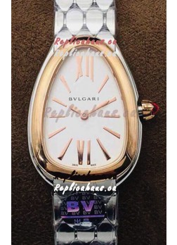 Bvlgari Serpenti Seduttori Edition Watch in Stainless Steel - Rose Gold Bezel 1:1 Mirror Replica