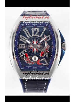 Franck Muller Vanguard KOI V45 YT SC DT AC BL KOI 2 Swiss Replica Watch 