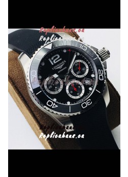 Longines HydroConquest Automatic Chronograph 1:1 Swiss Replica Black Dial Watch 