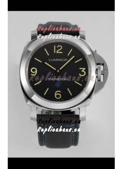Panerai Luminor Base Logo PAM00774 Black Dial 1:1 Mirror Quality - 904L Steel in Canvas Strap 
