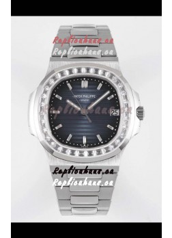 Patek Philippe Nautilus 5711/1A Blue Dial 1:1 Mirror Swiss Replica Watch in 904L Steel 