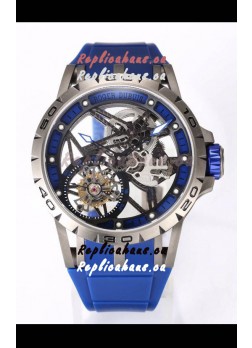 Roger Dubuis Excalibur Spider Flying Tourbillon Skeleton Titanium Casing 45MM 1:1 Mirror Swiss Watch