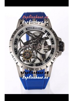 Roger Dubuis Excalibur Spider Flying Tourbillon Skeleton Titanium Casing 45MM 1:1 Mirror Swiss Watch