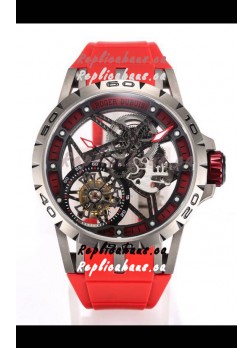 Roger Dubuis Excalibur Spider Flying Tourbillon Skeleton Titanium Casing 45MM 1:1 Mirror Swiss Watch