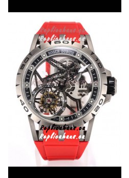 Roger Dubuis Excalibur Spider Flying Tourbillon Skeleton Titanium Casing 45MM 1:1 Mirror Swiss Watch