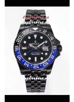 Rolex GMT Masters II REF.126710BLRO Batman BLAKEN Swiss Replica - 904L Steel in DLC Coating