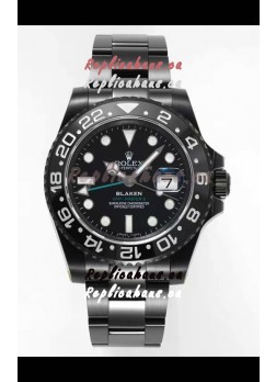 Rolex GMT Masters II REF.126710BLRO BLAKEN Swiss Replica - 904L Steel in DLC Coating