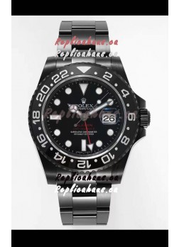 Rolex GMT Masters II REF.126710BLRO BLAKEN Swiss Replica - 904L Steel in DLC Coating
