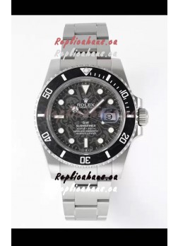 Rolex Submariner DiW Stainless Steel Casing Black Ceramic Bezel Edition Watch 