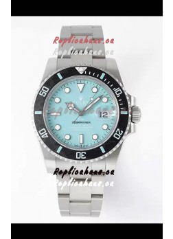 Rolex Submariner DiW Stainless Steel Casing Black Ceramic Bezel Blue Dial Edition Watch 