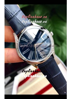 Omega De Ville Tresor Edition Swiss Quartz Watch 36MM Steel Casing Blue Dial