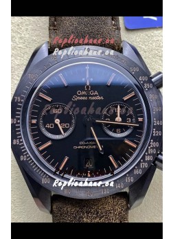 Omega Speedmaster Dark Side of the Moon Brown Strap - 1:1 Superclone Replica Watch 