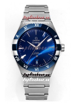 Omega Co-Axial Constellation Stainless Steel Blue Dial 1:1 Mirror Replica 41MM