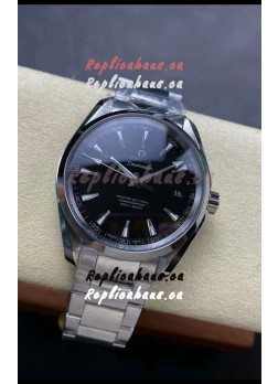 Omega Aqua Terra 150M Black Dial 904L Steel Casing Steel Hands 1:1 Mirror Replica 41MM 