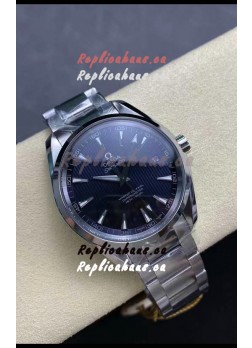 Omega Aqua Terra 150M Blue Dial 904L Steel Casing Blue Dial 1:1 Mirror Replica 41MM 