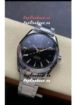 Omega Aqua Terra 150M Black Dial 904L Steel Casing Colored Hand 1:1 Mirror Replica 41MM 