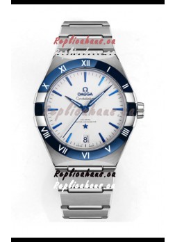 Omega Co-Axial Constellation Stainless White Green Dial 1:1 Mirror Replica 41MM
