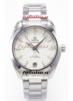 Omega Super Clone Seamaster Aquaterra 150M 34MM Swiss Replica Watch in White Dial