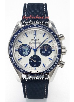 Omega Speedmaster 50th Anniversary Super Clone Snoopy Replica Watch in Nylon Strap 