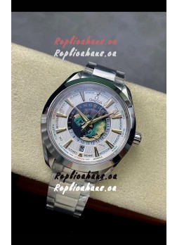 Omega Seamaster Aquaterra 150M Worldtimer White Dial 1:1 Mirror Replica Watch
