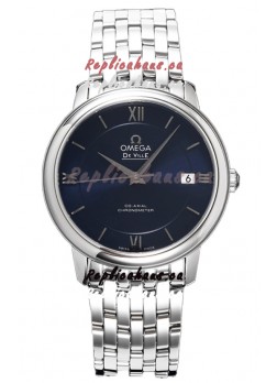 Omega De Ville Co-Axial Chronometer 36.8MM Swiss Replica Watch in Dark Blue Dial 