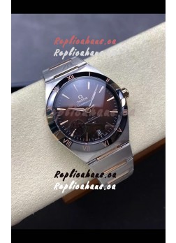 Omega Super Clone Co-Axial Constellation Stainless Brown Dial Replica Watch