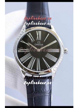 Omega De Ville Tresor Edition Swiss Quartz Watch 36MM Steel Casing Black Dial