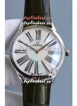 Omega De Ville Tresor Edition Swiss Quartz Watch 36MM Steel Casing White Dial