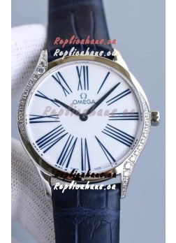 Omega De Ville Tresor Edition Swiss Quartz Watch 36MM Steel Casing White Dial