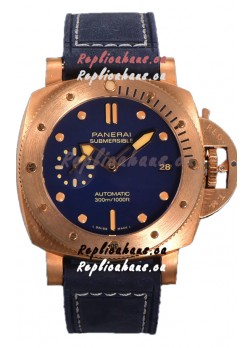 Panerai PAM1074 Submersible Bronzo Blu Abisso 1:1 Mirror Swiss Replica 42MM 