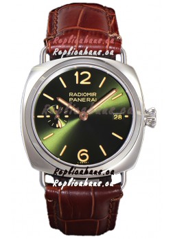 Panerai Radiomir PAM1573 Quaranta 40MM 904L Steel Green Dial Watch in 1:1 Mirror Replica 