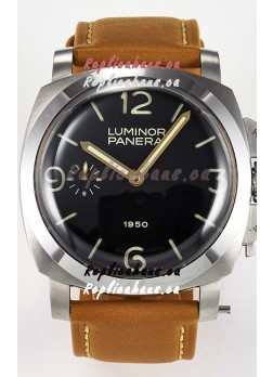 Panerai Super Clone Luminor 1950 PAM127 904L Steel Edition Swiss Replica Watch