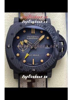Panerai Submersible PAM1513 Carbotech GMT Navy Seals Edition Replica Watch 44MM