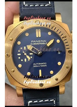 Panerai Submersible PAM01074 Blue Abisso Edition 1:1 Mirror Replica Watch in Blue Dial 42MM