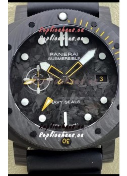 Panerai Submersible PAM01324 Carbotech GMT Navy Seals Edition 1:1 Mirror Replica Watch 44MM