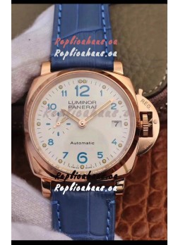 Panerai Luminor DUE PAM756 Edition 1:1 Mirror Swiss Replica Watch in Rose Gold Casing 42MM