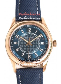 Patek Philippe Calatrava 6007R Blue Dial Rose Gold 1:1 Mirror Replica Watch