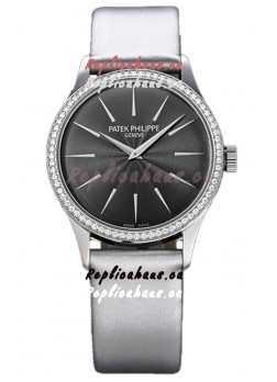 Patek Philippe Calatrava 4997 Ladies Steel Case Grey Dial with Swiss Automatic Movement Watch