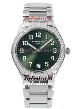 Patek Philippe Twenty-4 Green Dial 904L Steel Casing 1:1 Mirror Replica Watch 36MM