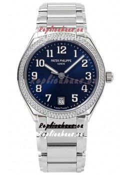 Patek Philippe Twenty-4 Blue Dial 904L Steel Casing 1:1 Mirror Replica Watch 36MM
